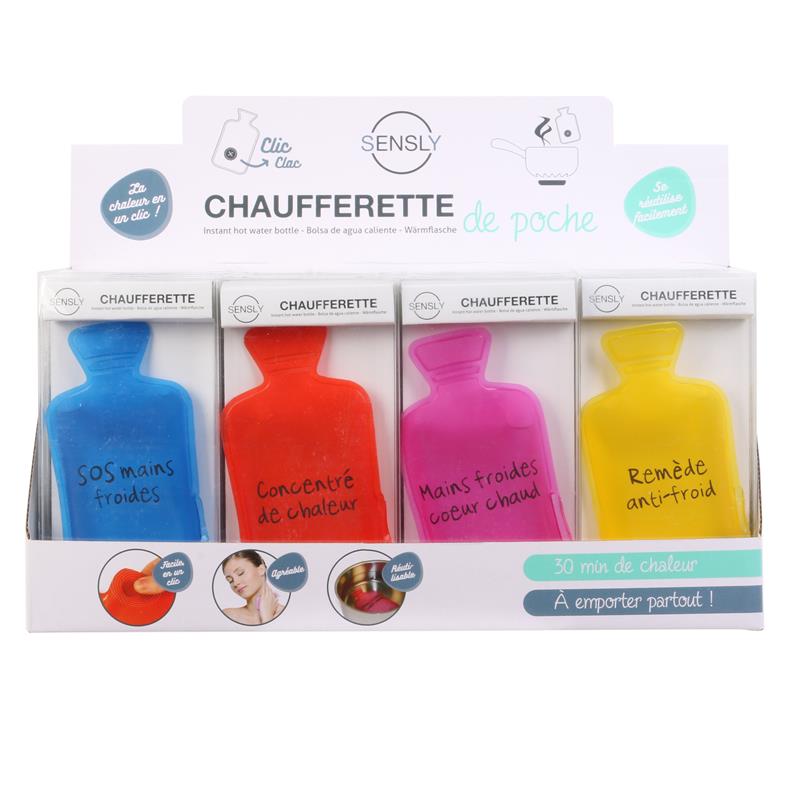 Mini Bouillotte Chaufferette Chauffe-Main de Poche Réutilisable 11cm env.  Rouge